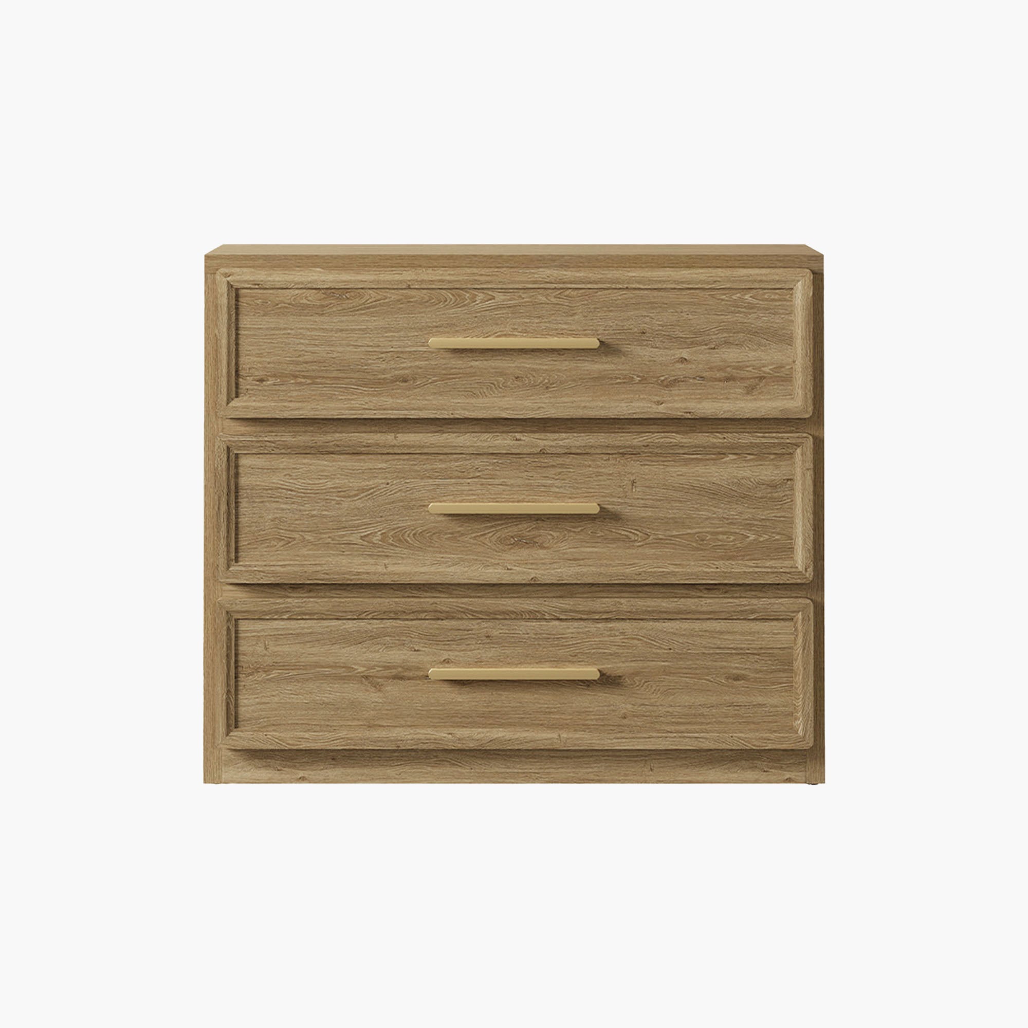 Crescent 31.3Inch Wide Nightstand with 3 Drawers