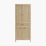 Savanna Storage Cabinet with Drawer - 1 Piece - Reclaimed Light Oak