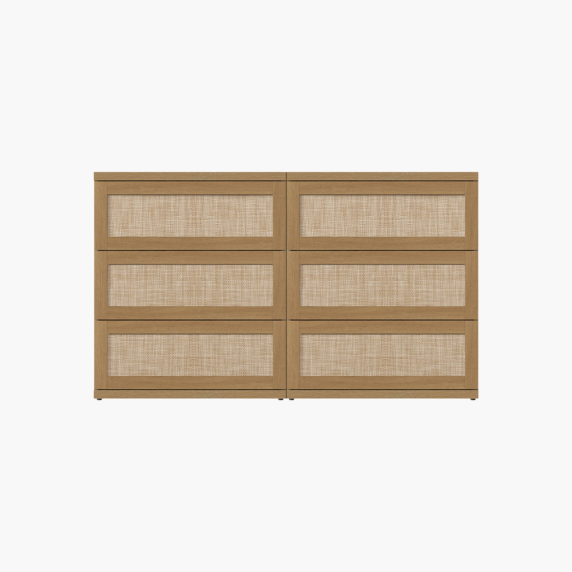 Zura 31-Inch Tall 6 Drawers Dresser, Modular Design