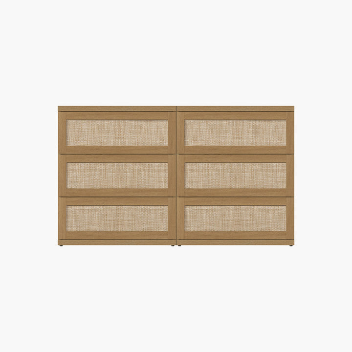 Zura 31-Inch Tall 6 Drawers Dresser, Modular Design