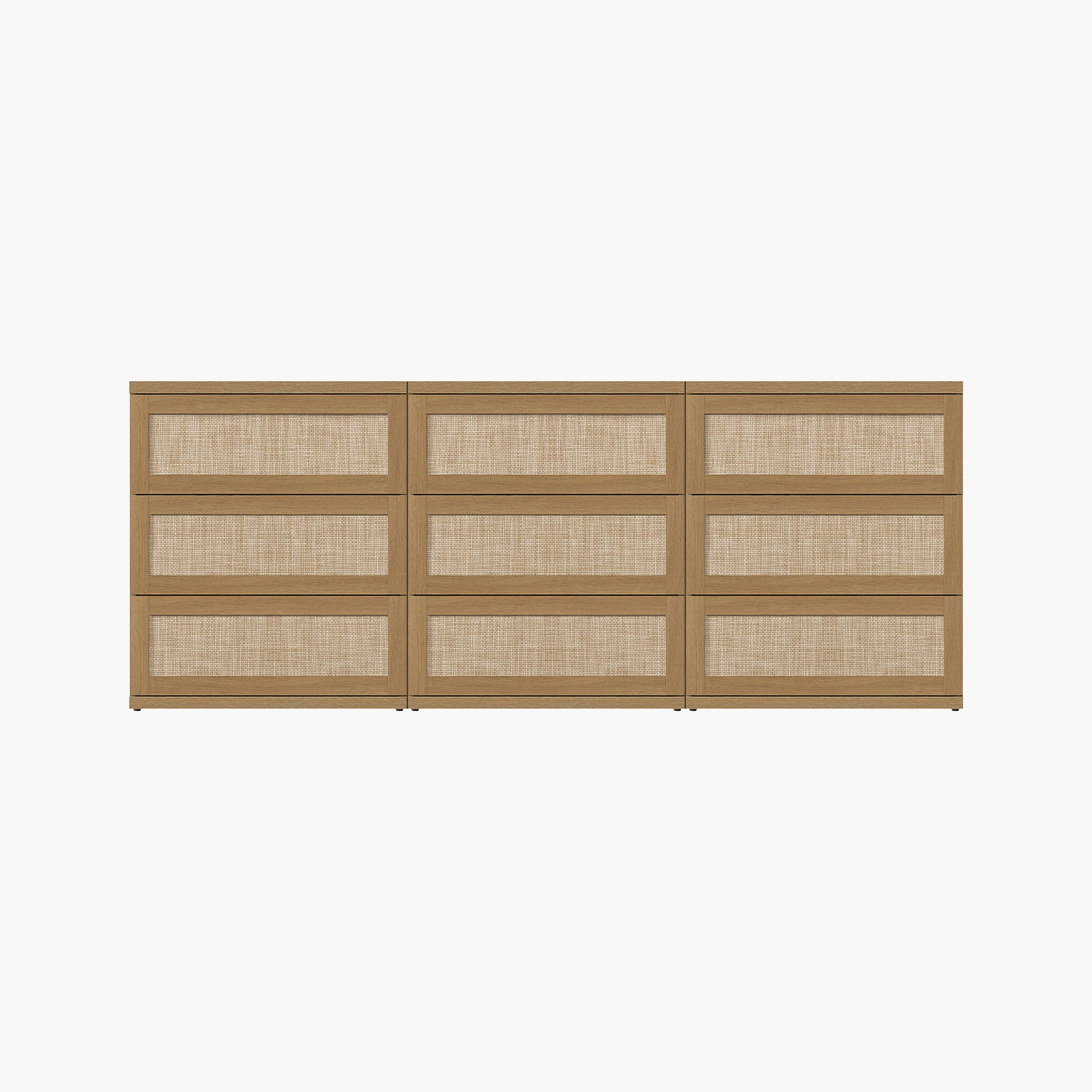 Zura Modular 9 Drawers Dresser, 31-Inch Tall