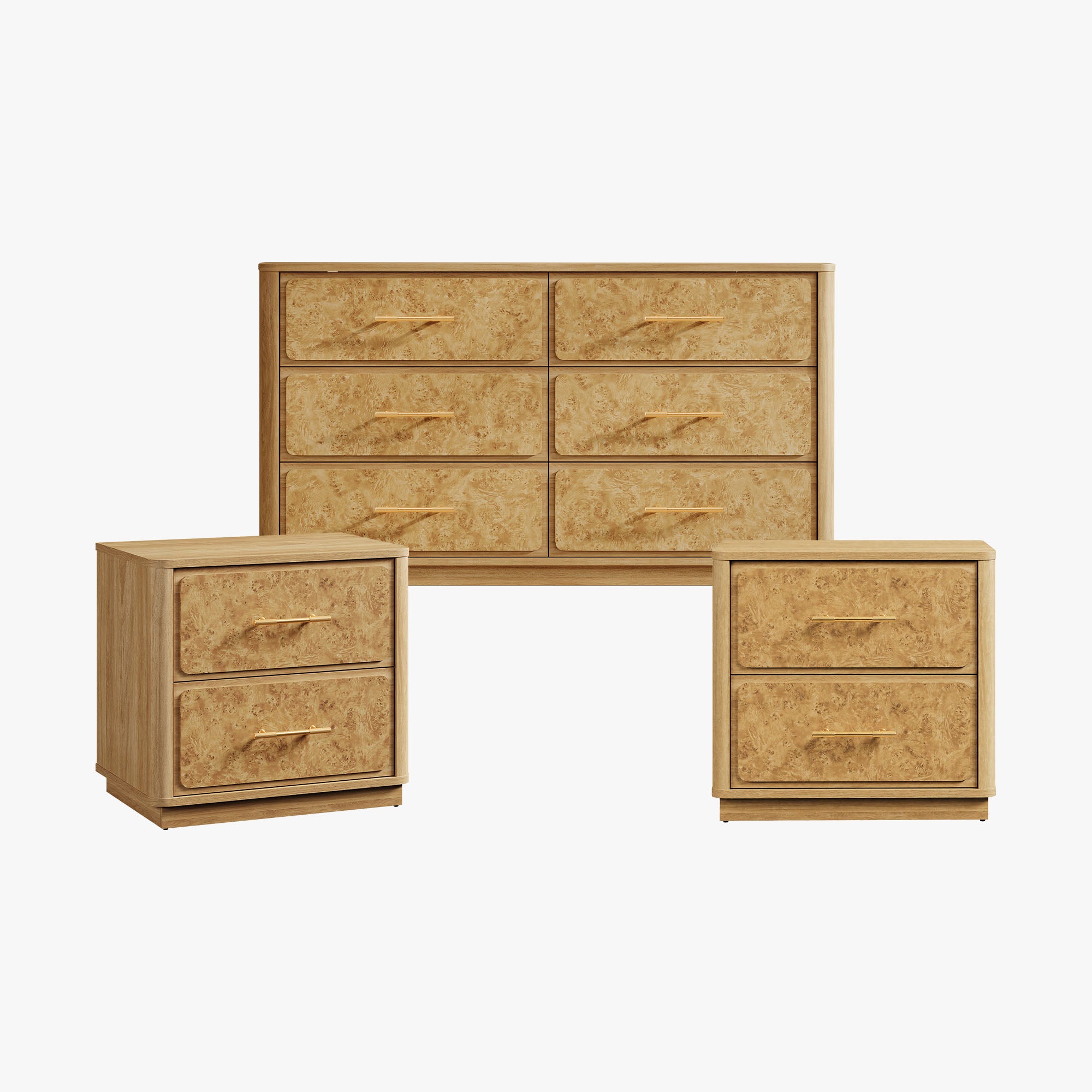 Burluxe Luxury Modern Bedroom Sets with Storage