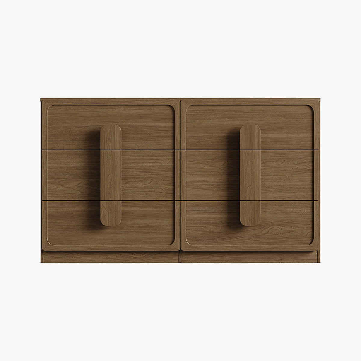Arcus Bedroom Dresser with 6 Drawers, 53.5Inch Wide