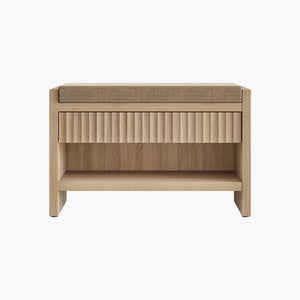 Prelude Upholstered Shoe Storage Bench for Entryway