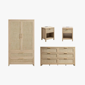 Savanna Dresser, Wardrobe and Bedside Tables Set