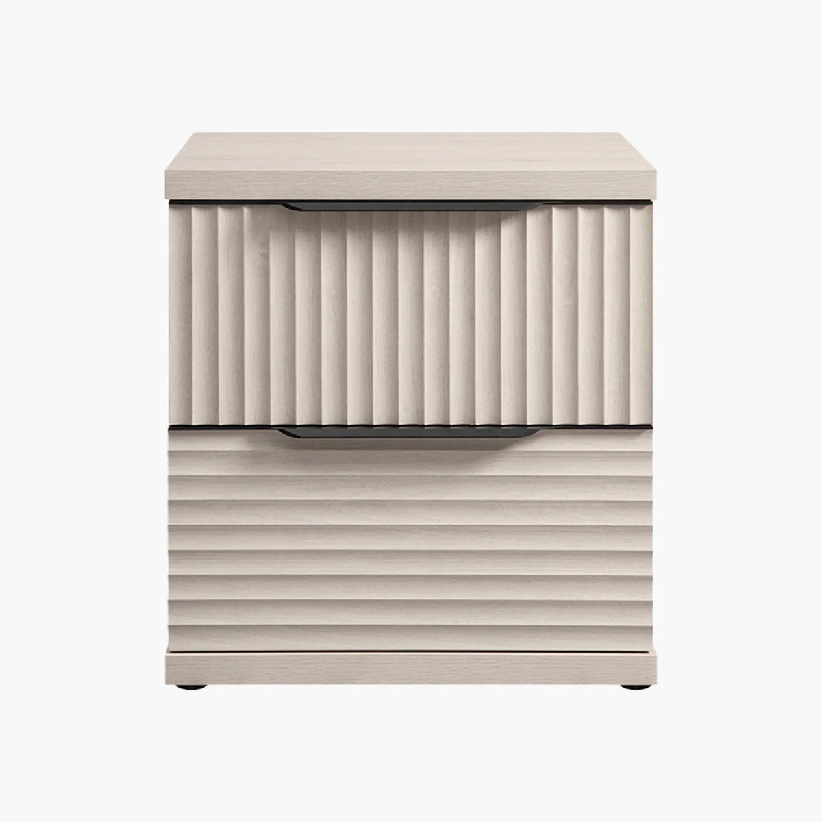 Stria 2-Drawer Nightstand with Interchangeable Panels