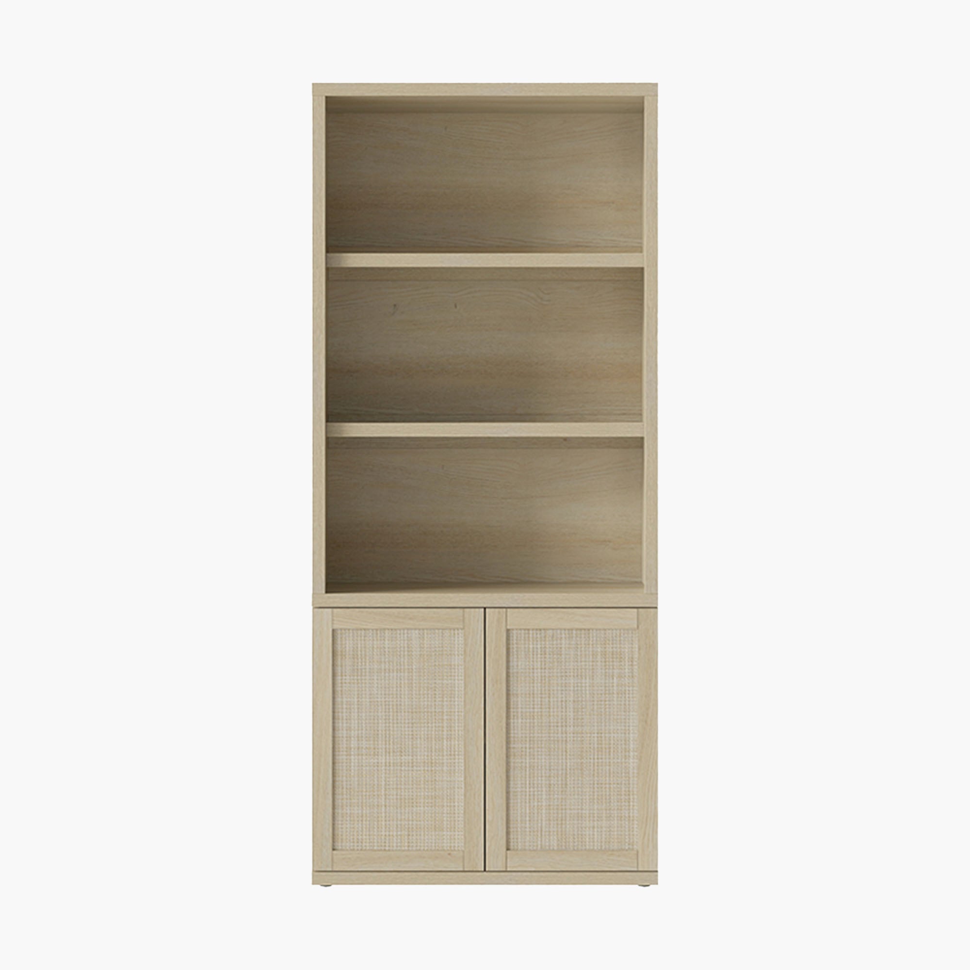 Zura Rattan Bookcase, 71 Inches Tall