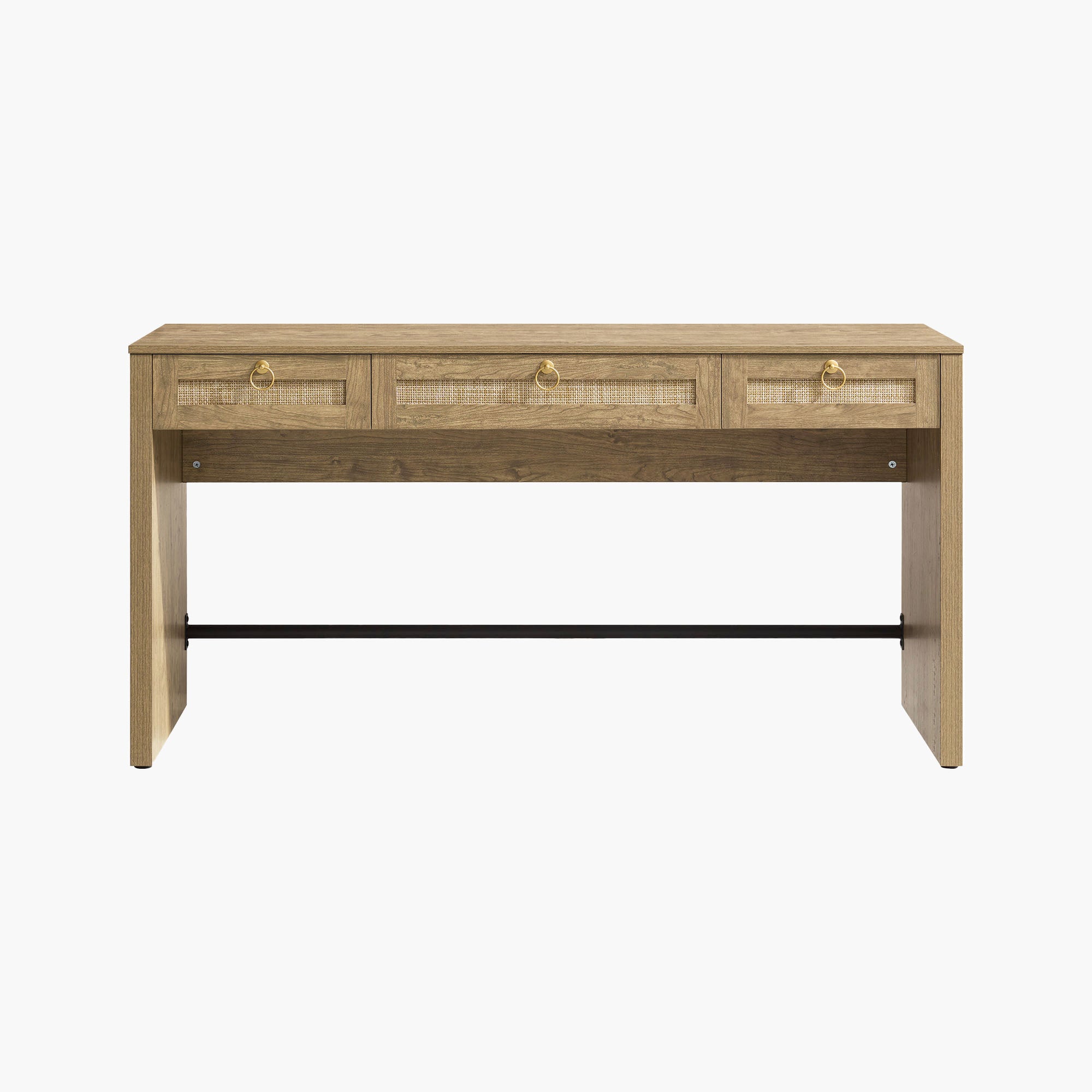 Terra Rattan Computer Desk, 59-Inch Wide