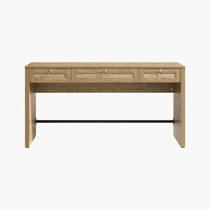 Terra Rattan Computer Desk, 59-Inch Wide