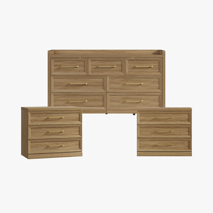 Helio Large Storage Bedroom Sets, Modern Design
