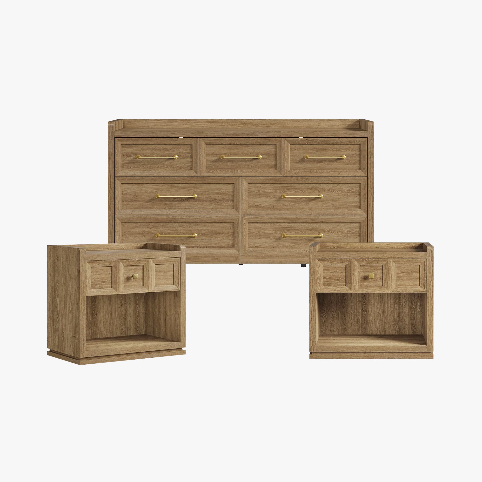 Helio Dresser and Nightstands Bedroom Set