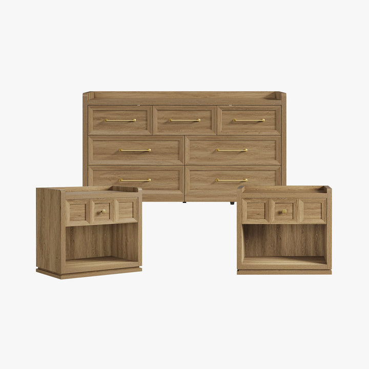 Helio Dresser and Nightstands Bedroom Set