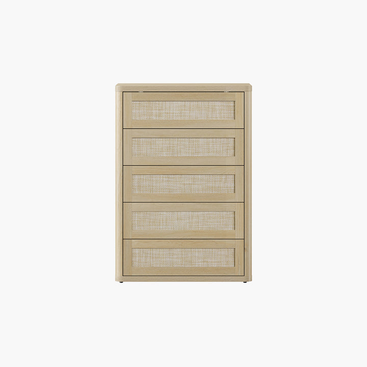 Zura Rattan Dresser, 5 Drawers