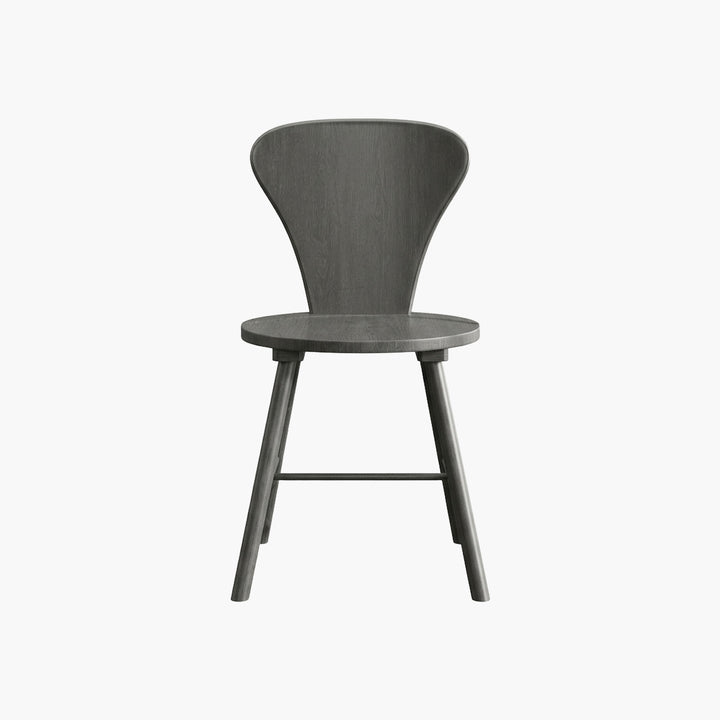 Cas Modern Solid-Wood Dining Chairs, Fluted Style
