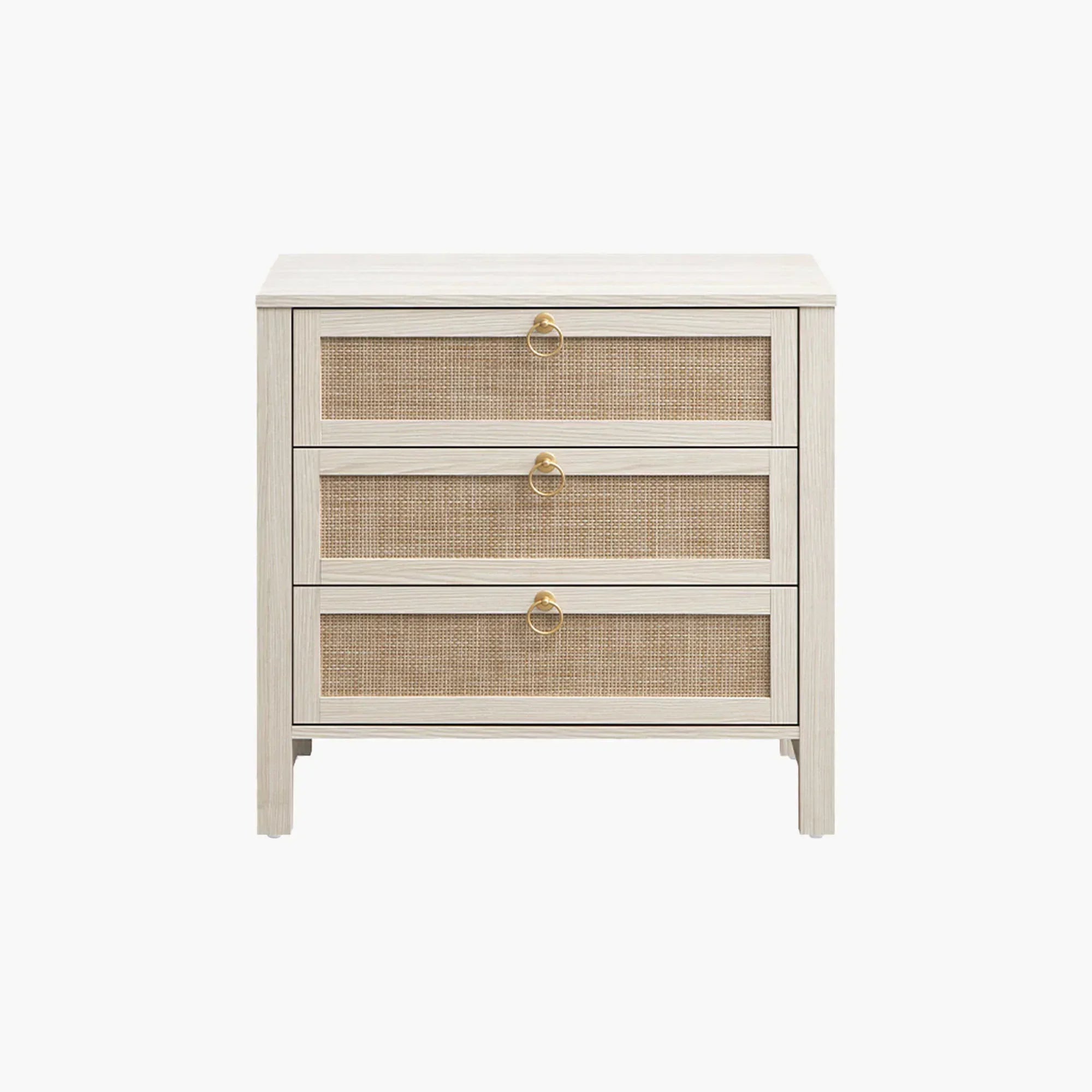 Terra Bedside Table, 3 Drawers