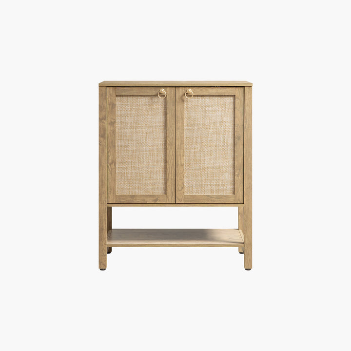 Terra Black Shoe Cabinet, 2 Doors