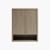 Cas 2-Door Shoe Cabinet, 20 Pairs - 1 Piece - Grey Alder
