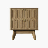 Domus 2-Drawer Nightstand, Modern Design