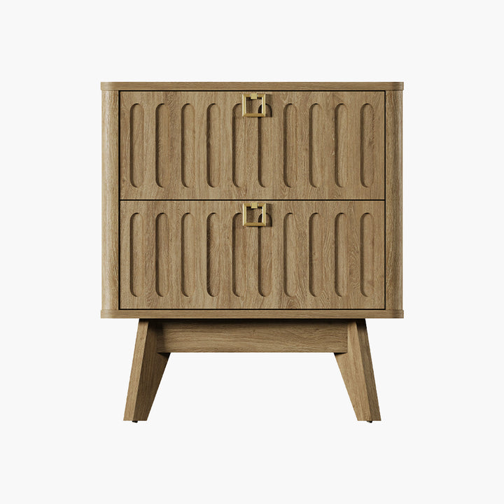 Domus Minimalist Nightstand, Large Storage