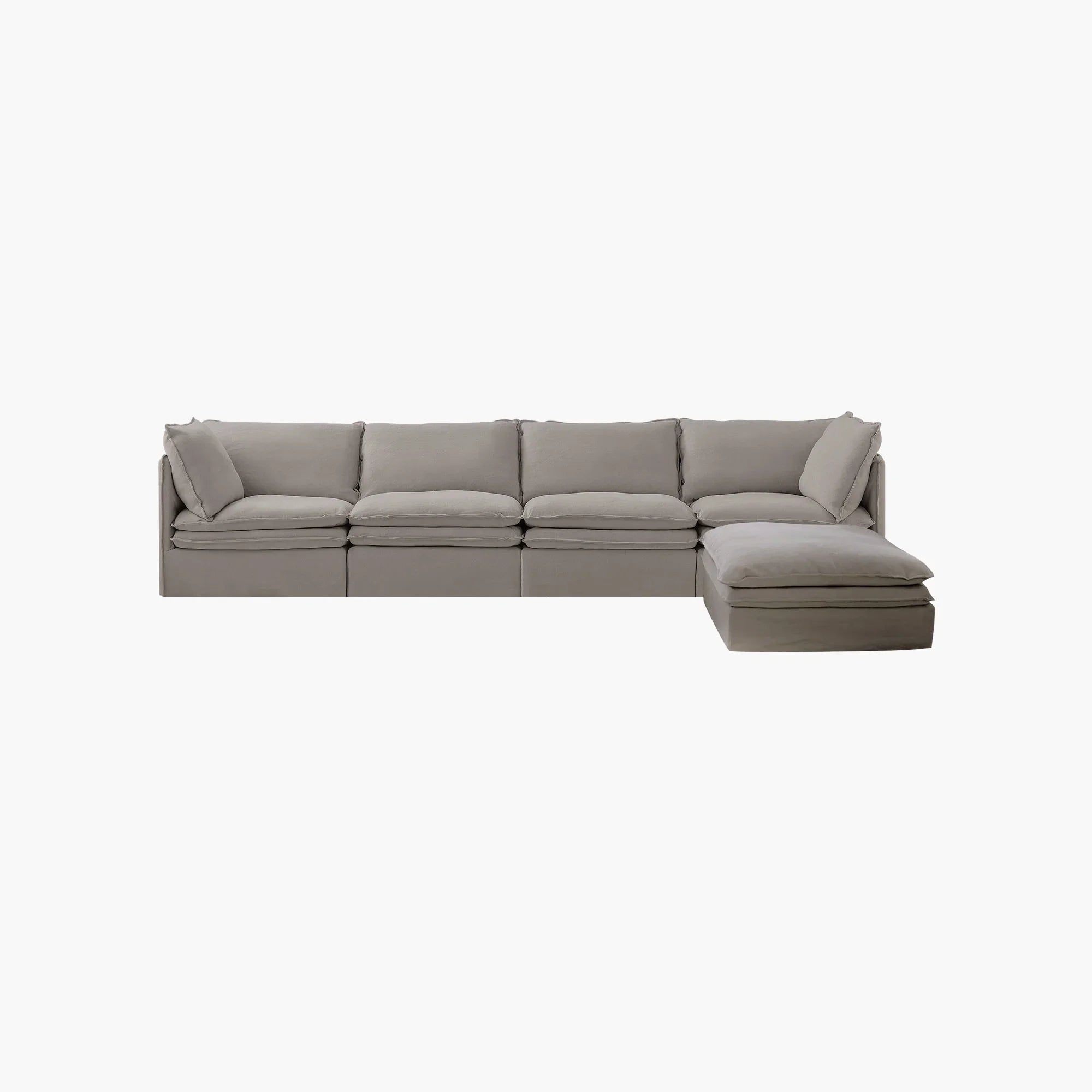 Eira Modular L-Shape Sofa, Deep Oversized Seat