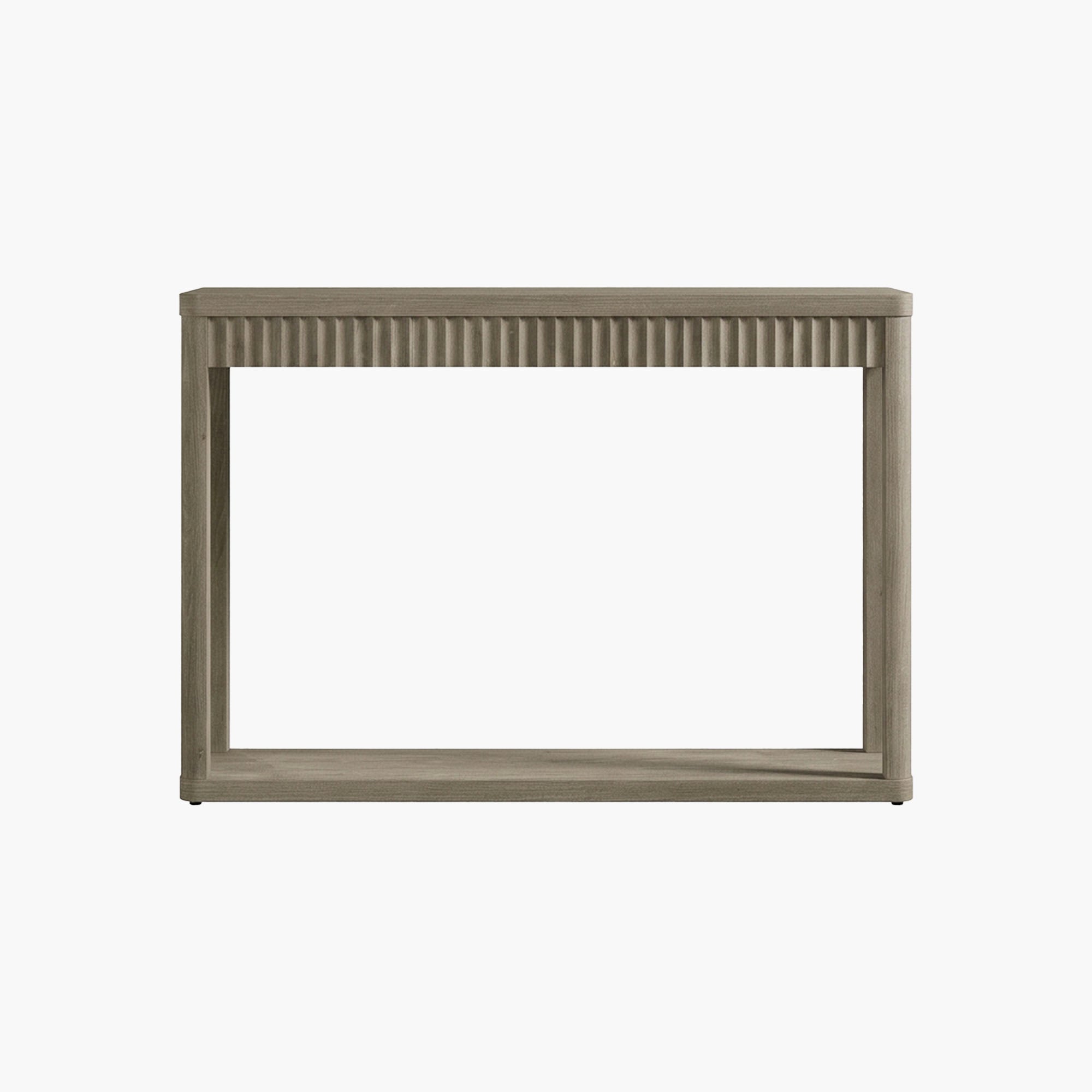 Cas Fluted 2-Tier Console Table, 47.3-Inch Wide