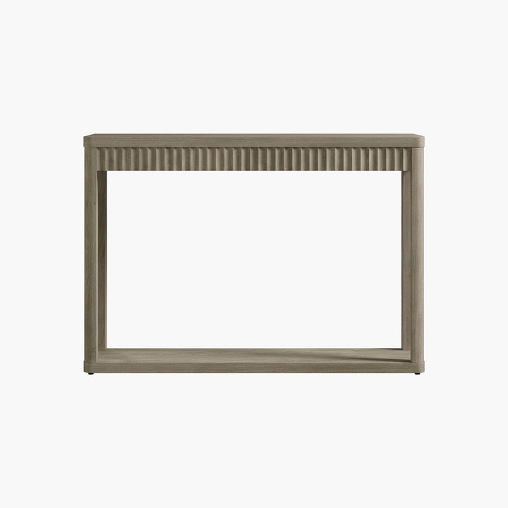 Cas Fluted 2-Tier Console Table, 47.3-Inch Wide