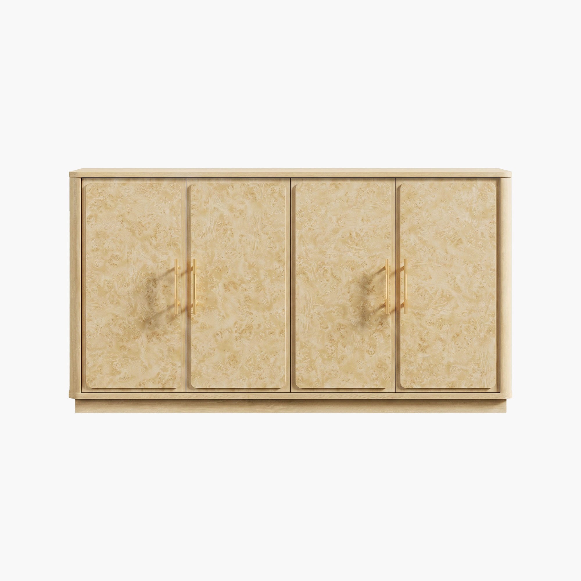 Burluxe Luxury Modern Storage Cabinet, 59-Inch Wide