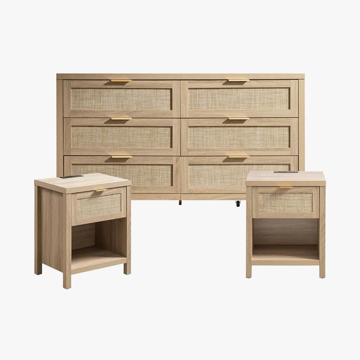 Savanna Cabinet Bedroom Set with Charge