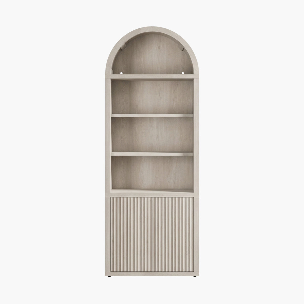 Cas Arched Bookcase with 2 Doors, 82 Inches Tall