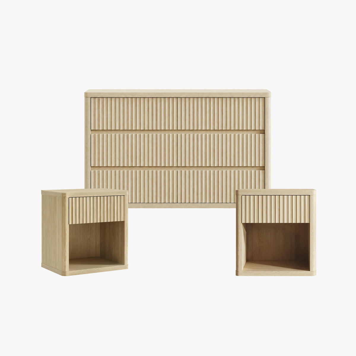 Cas Modern Dresser and Nightstands Set