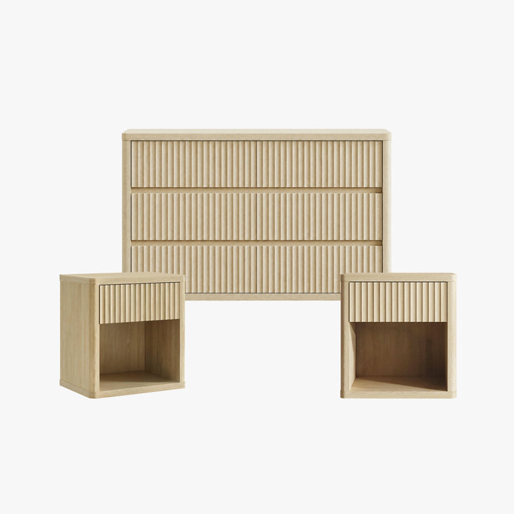 Cas Modern Dresser and Nightstands Set