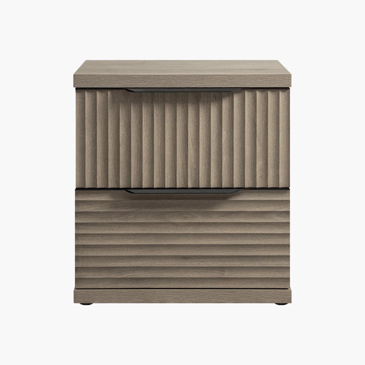 Stria Nightstand with Drawers