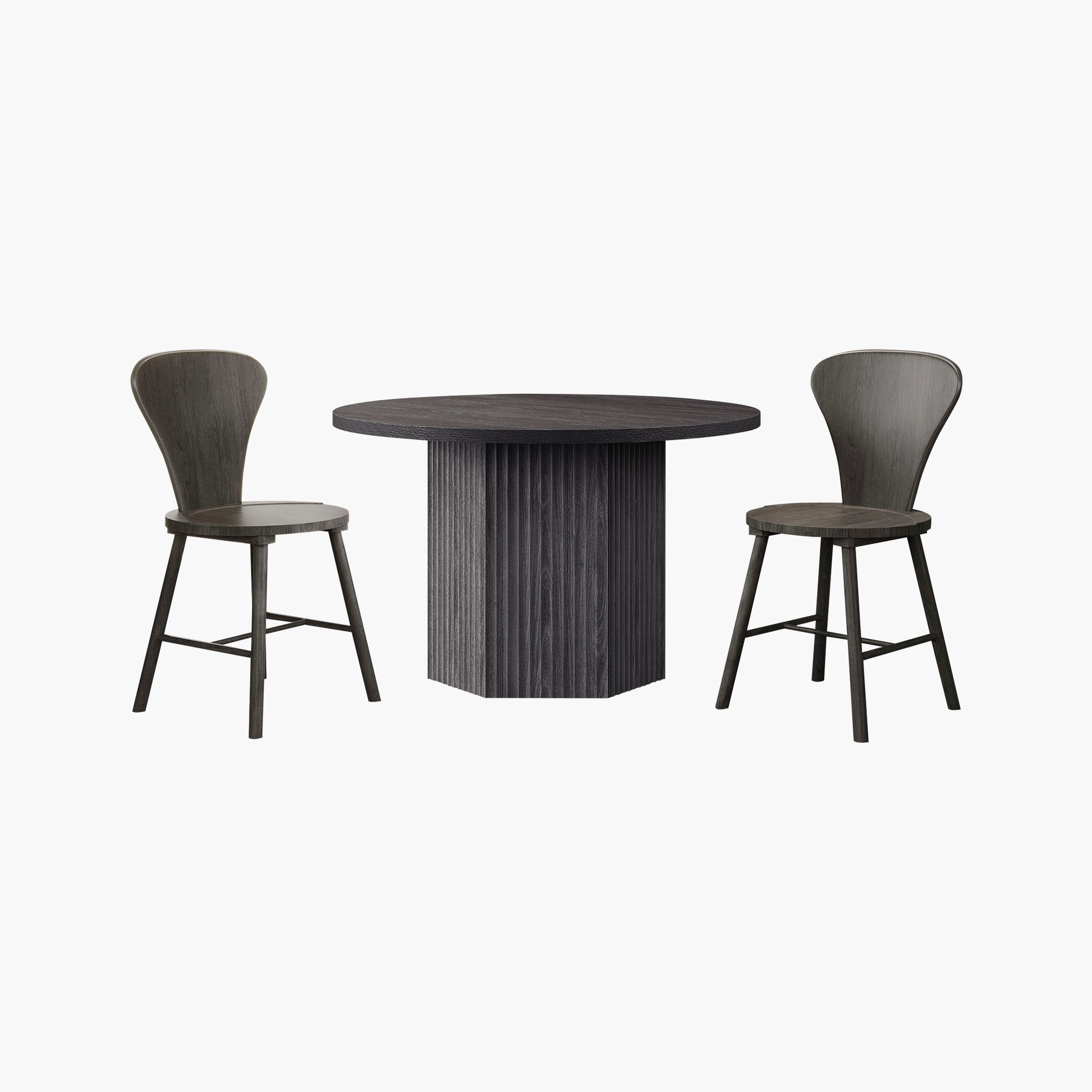 Cas Modern Dining Table and Chairs Set for 2 to 6