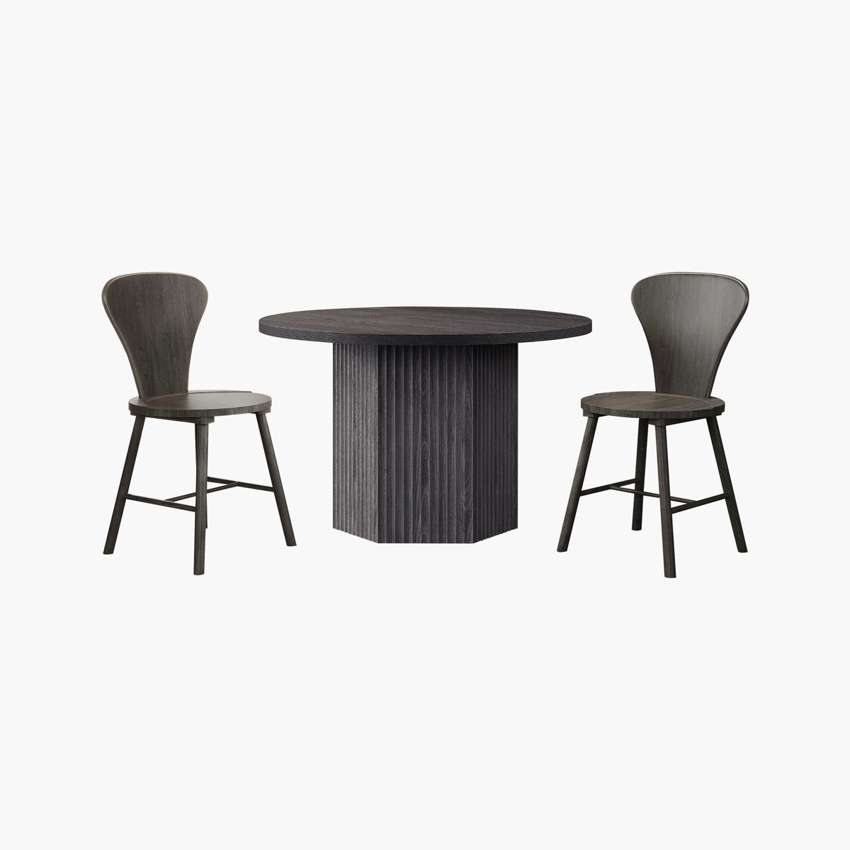 Cas Dining Table and Chairs Set for 6, Solid Wood