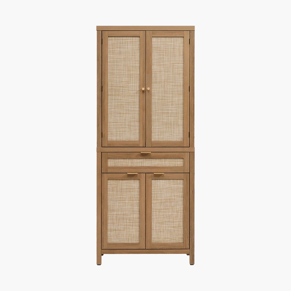 Savanna Pantry Cabinet Rattan Door