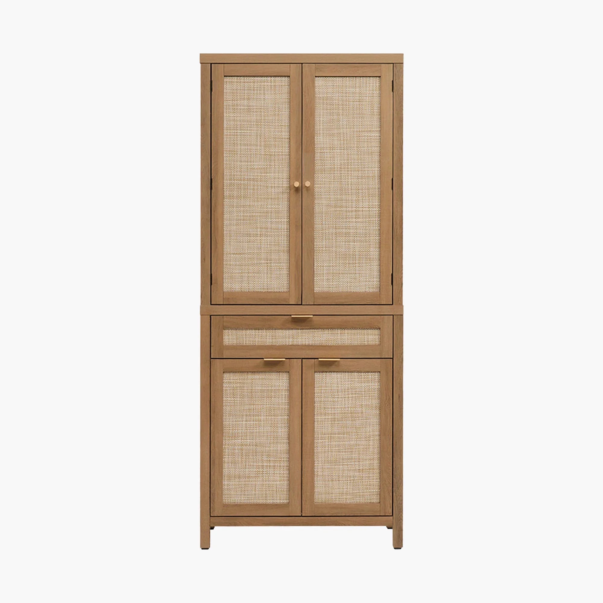 Savanna Pantry Cabinet,Rattan Door