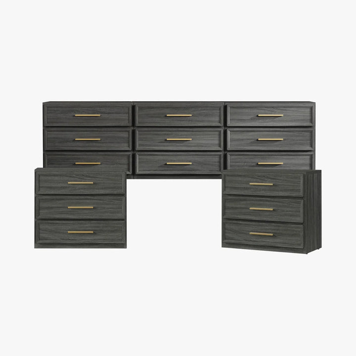 Crescent Modular Dresser and Nightstands Set