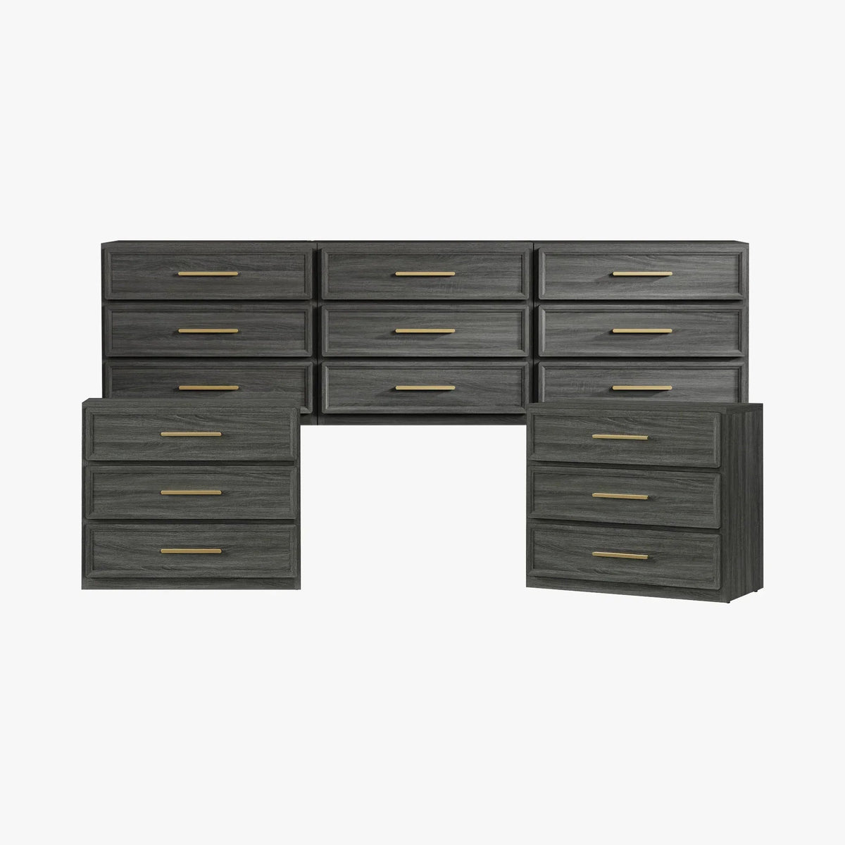 Crescent Modular 26.6'' Tall Dresser and Nightstands Set