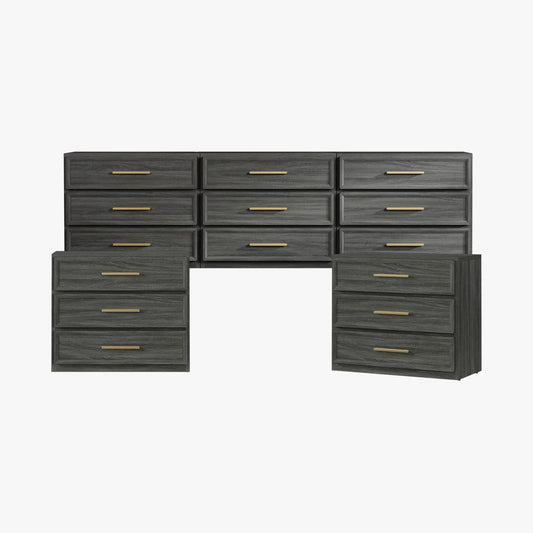 Crescent Modular Dresser and Nightstands Set