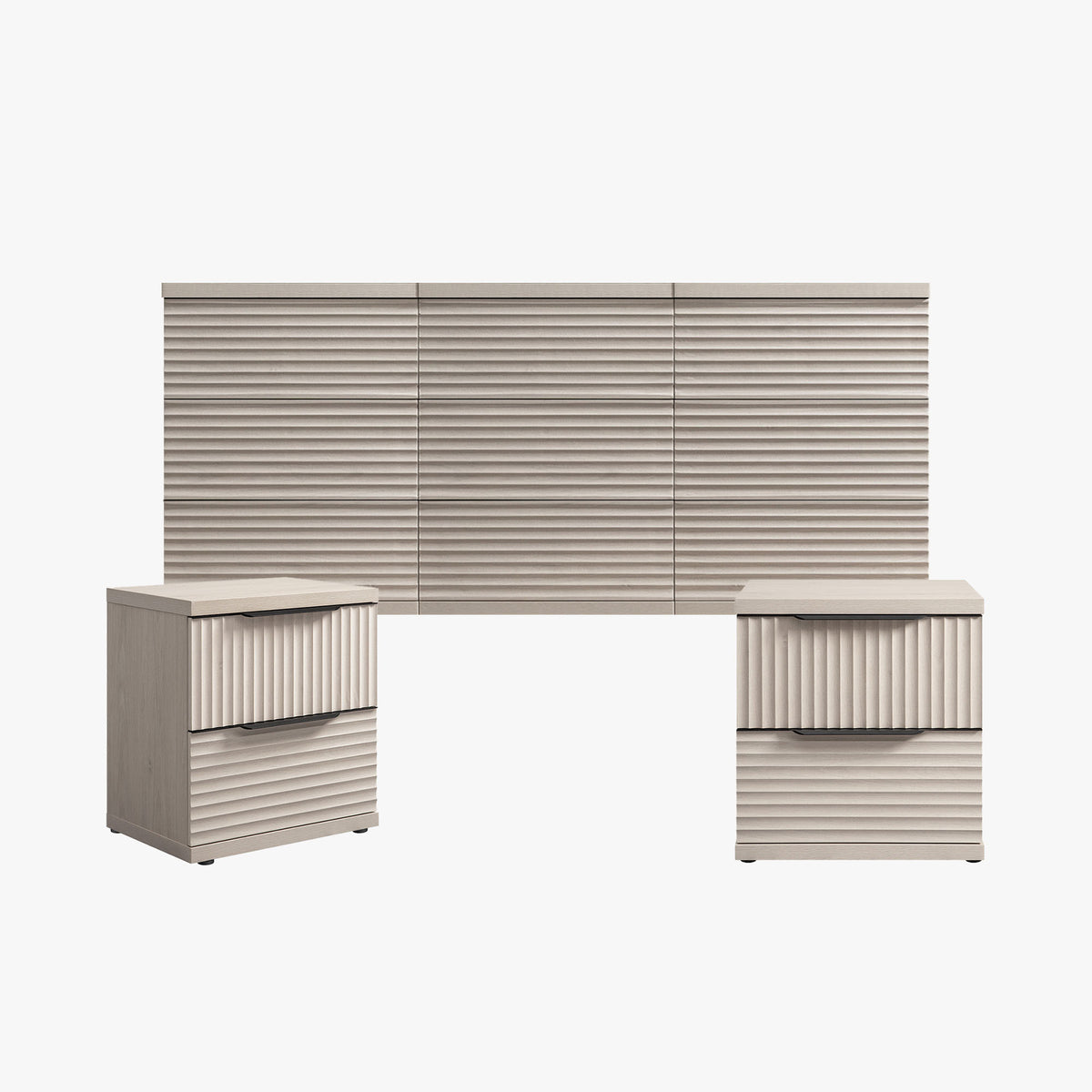 Stria Modular 9 Drawers Dresser Bedroom Set
