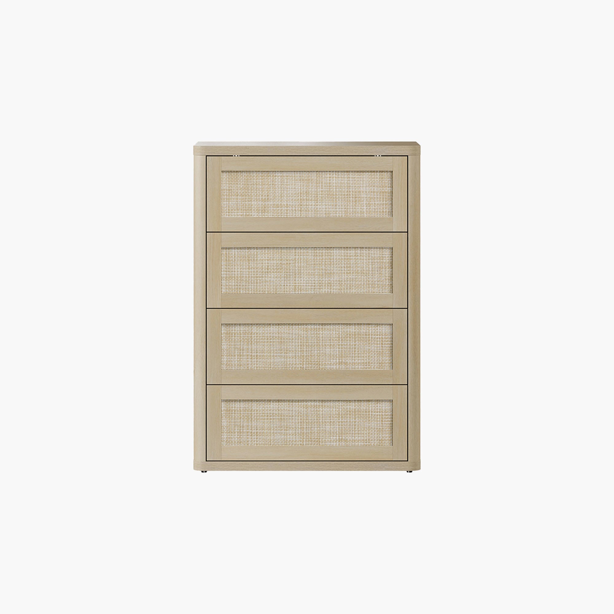 Zura Rattan 4-Drawer Dresser, Bedroom Storage