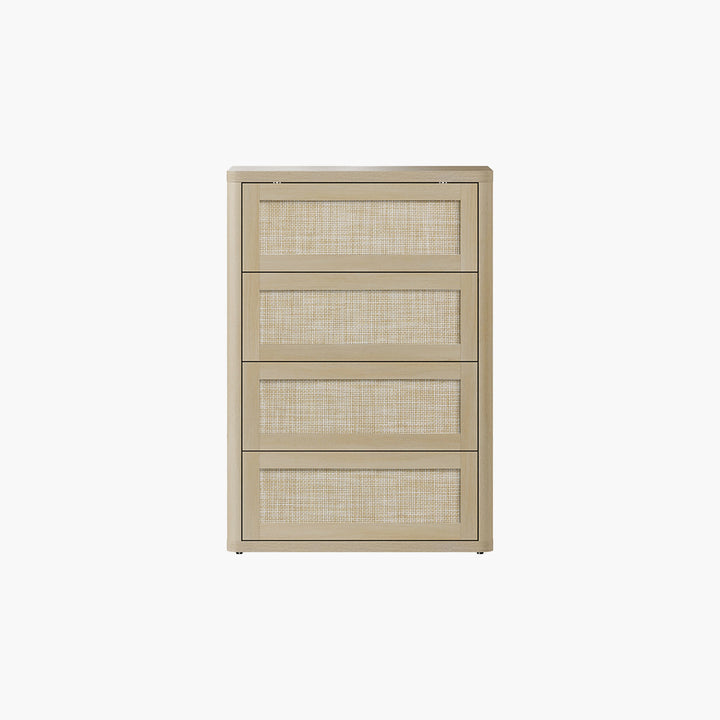 Zura Rattan 4-Drawer Dresser, Bedroom Storage