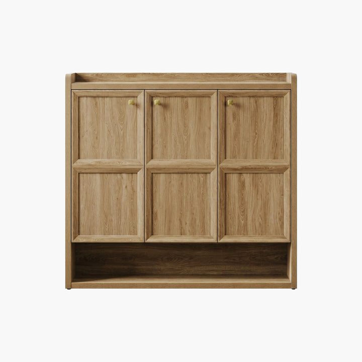 Helio 3 Doors Shoe Cabinet, Holds 26 Pairs