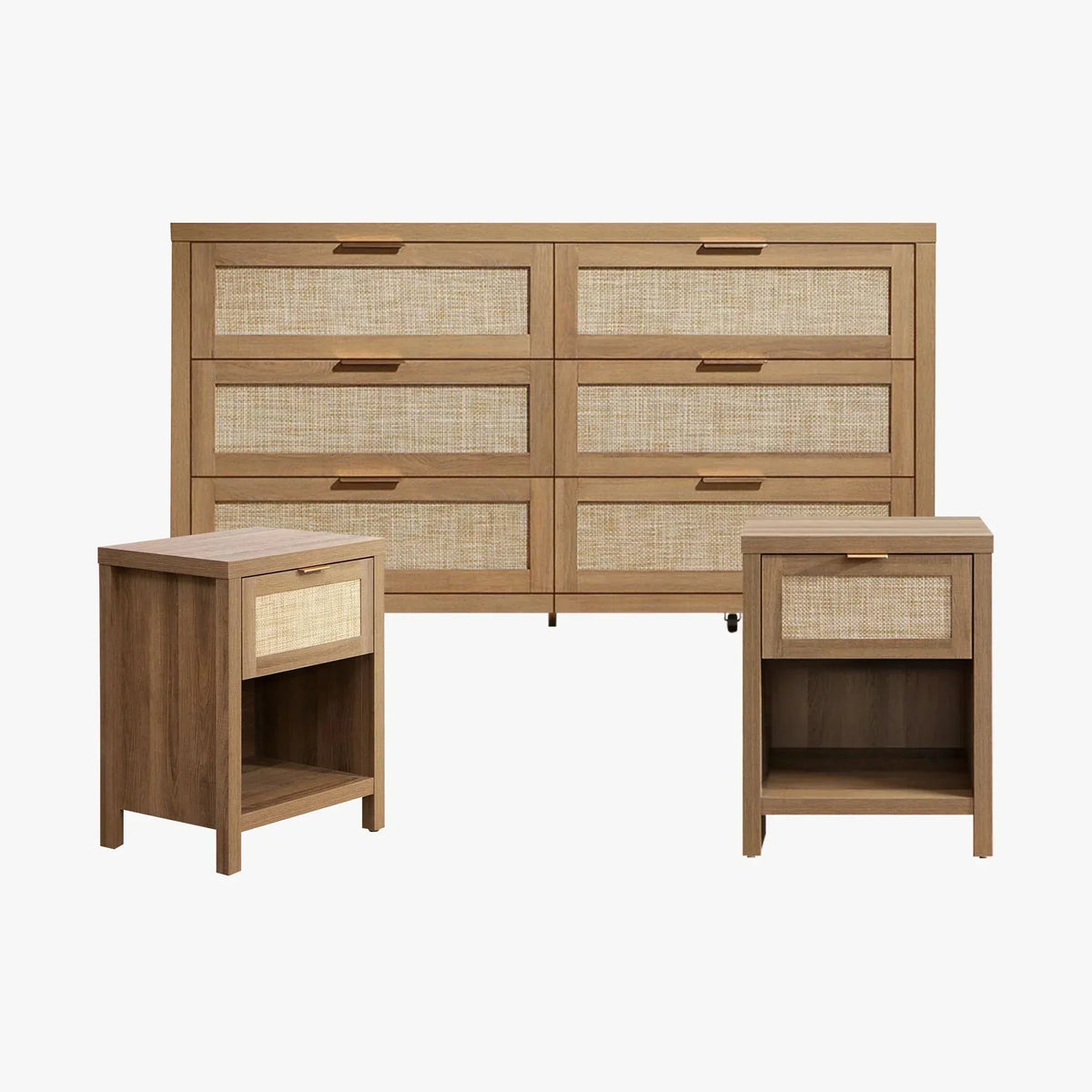 Savanna Dresser and Nightstands Bedroom Set