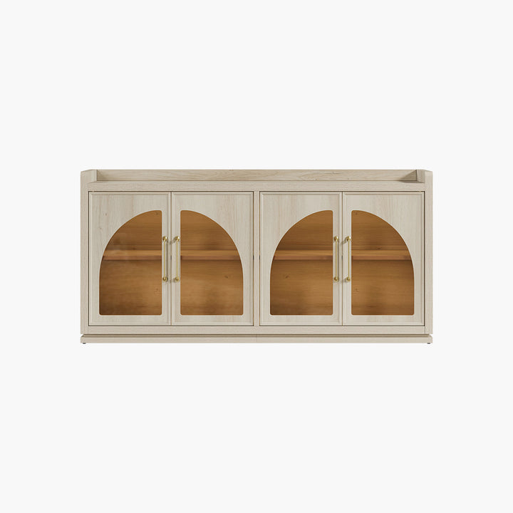 Helio Glass-Door Sideboard Cabinet