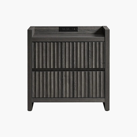 Prelude Night Table with Drawers and Charger