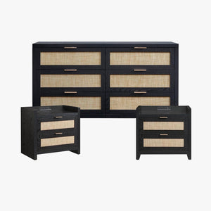 Savanna Dresser and 2 Drawers Nightstands Set