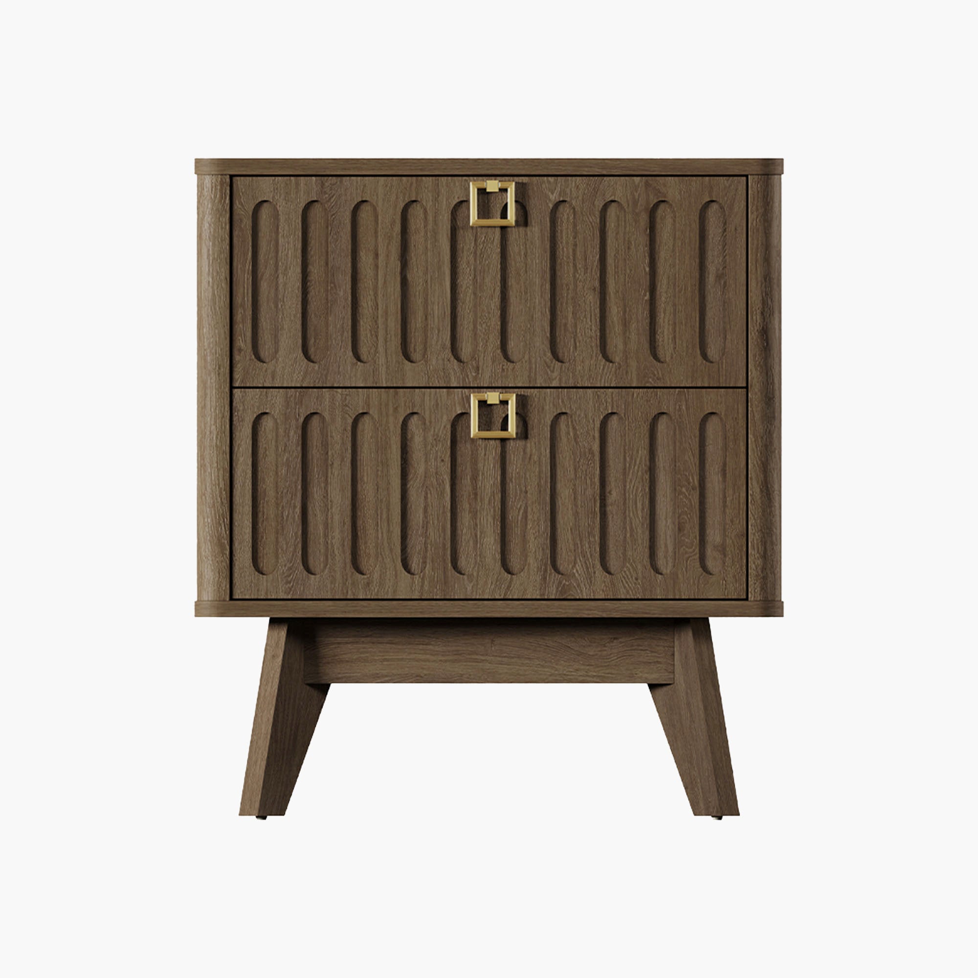 Domus Minimalist Nightstand, Large Storage