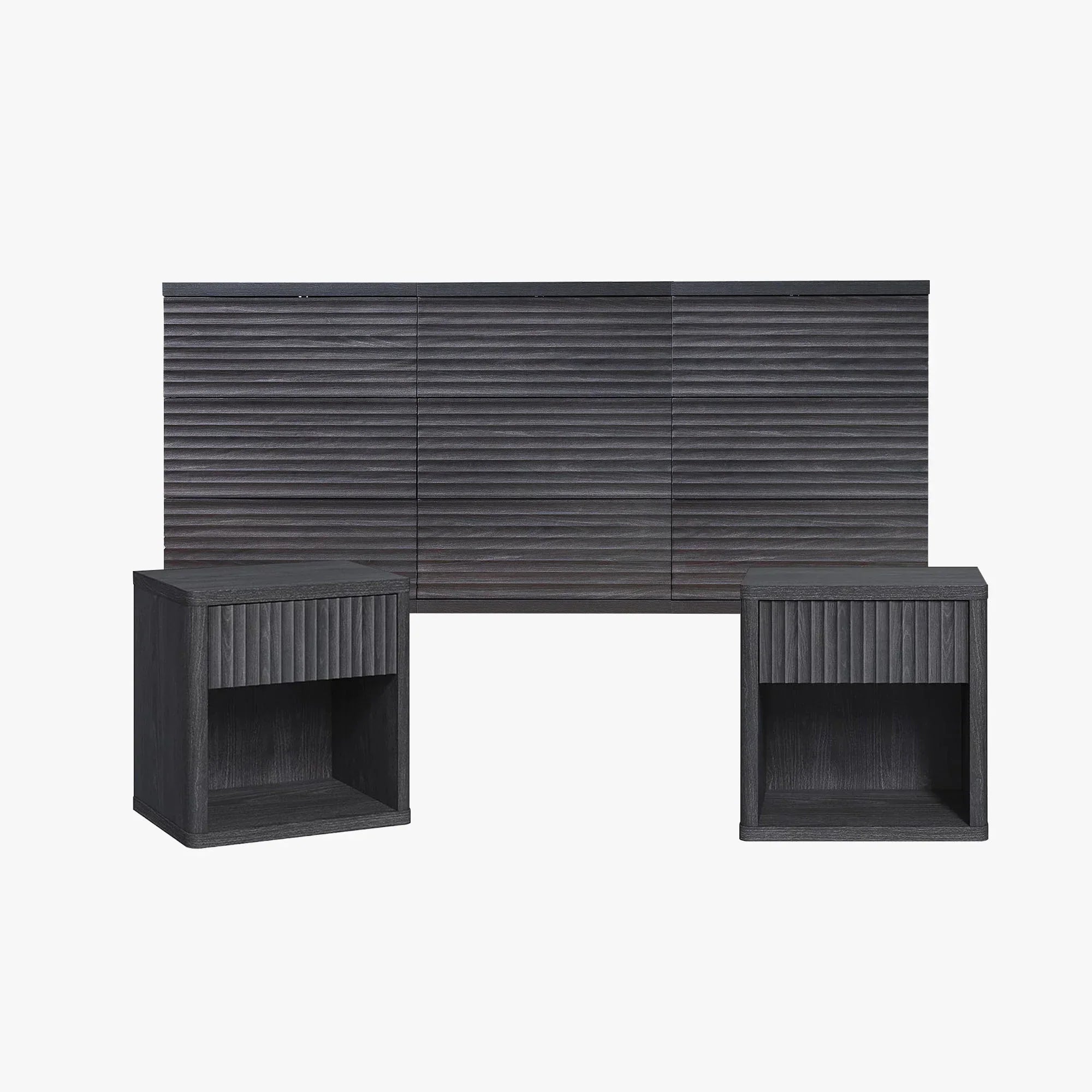 Stria Dresser and Night Tables Set