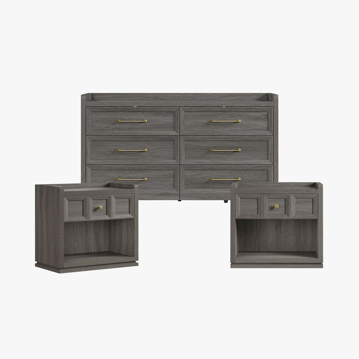 Helio 6 Drawers Dresser and Nightstand